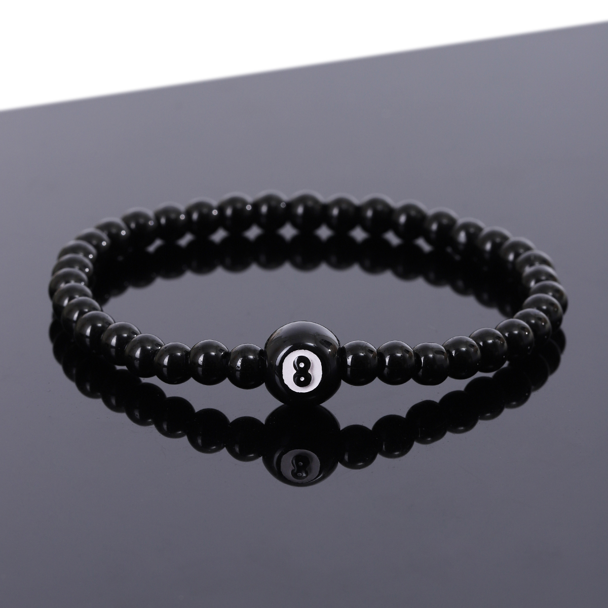 Simple Style Billiards Infinity Glass Beaded Unisex Bracelets display picture 5