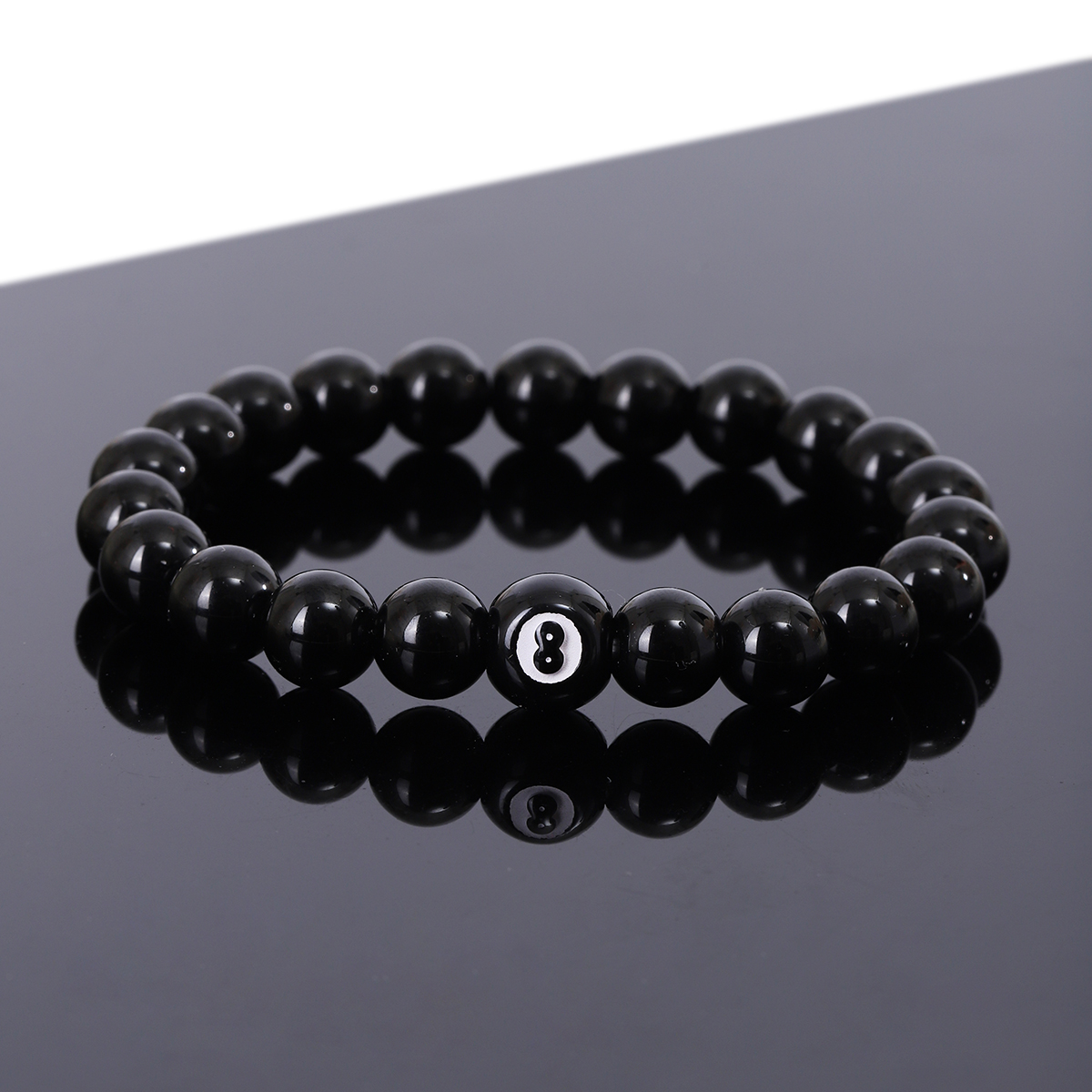 Einfacher Stil Billard Unendlichkeit Glas Perlen Unisex Armbänder display picture 2