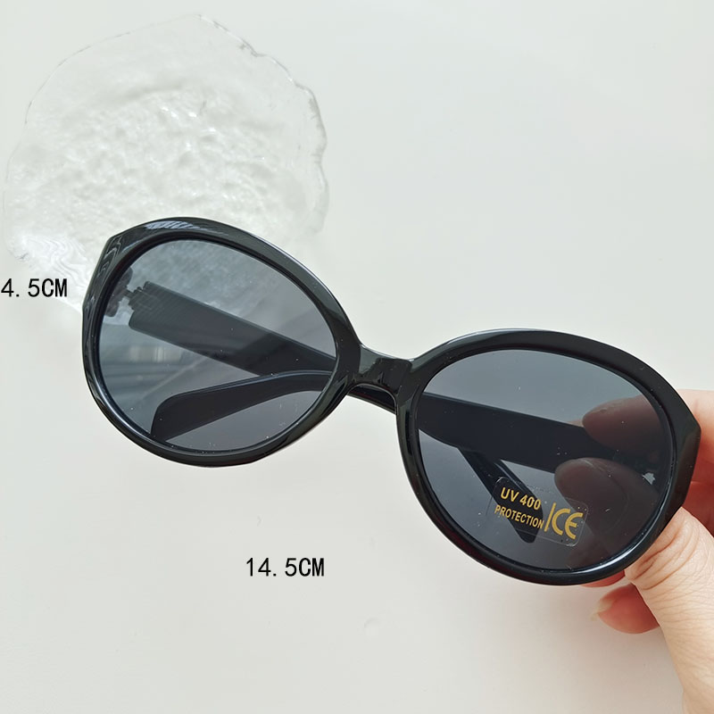 IG Style Y2K Sweet Solid Color Pc Resin Oval Frame Full Frame Kids Sunglasses display picture 7