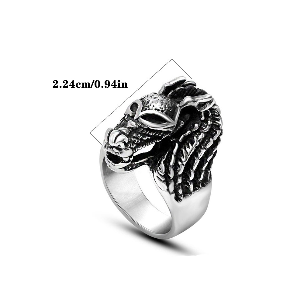 Retro Cool Style Skull 304 Stainless Steel Unisex Rings display picture 12
