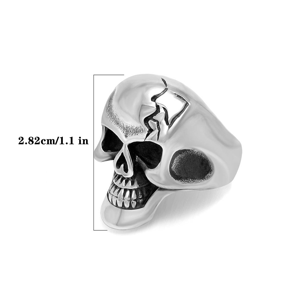 Retro Cool Style Skull 304 Stainless Steel Unisex Rings display picture 10