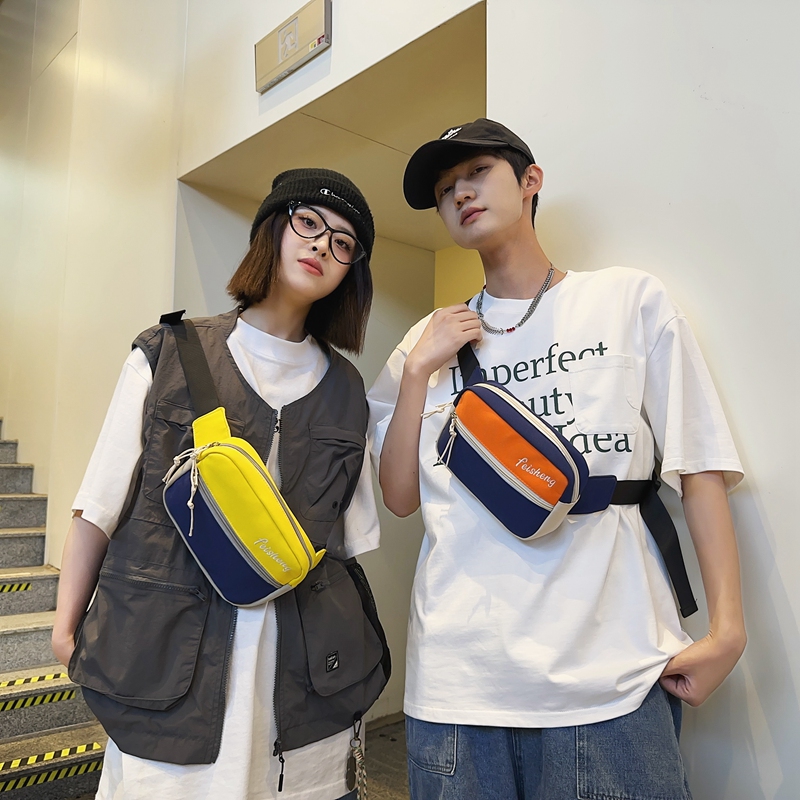 Unisex Classic Style Streetwear Color Block Nylon Waist Bags display picture 3
