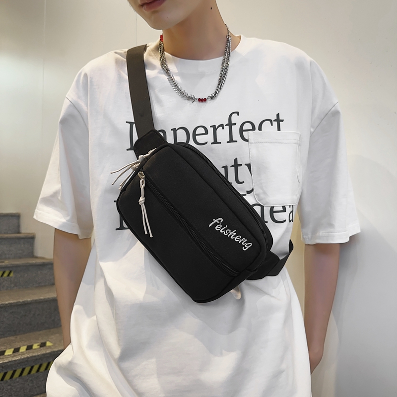 Unisex Classic Style Streetwear Color Block Nylon Waist Bags display picture 1