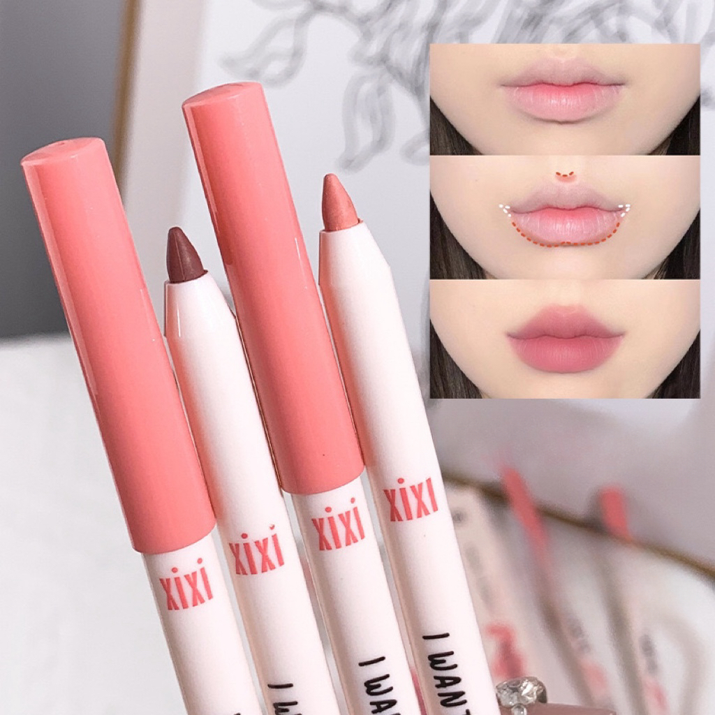 Elegant Formal Pink Solid Color Plastic Lip Pencil display picture 2