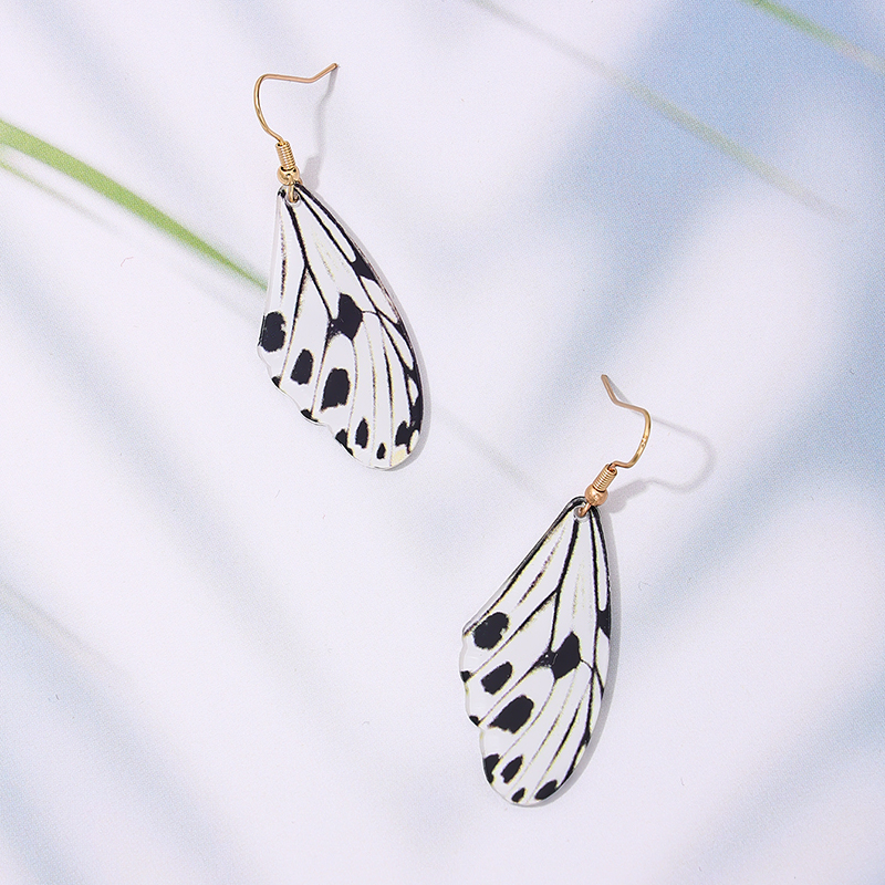1 Pair Simple Style Classic Style Butterfly Printing Arylic Drop Earrings display picture 4