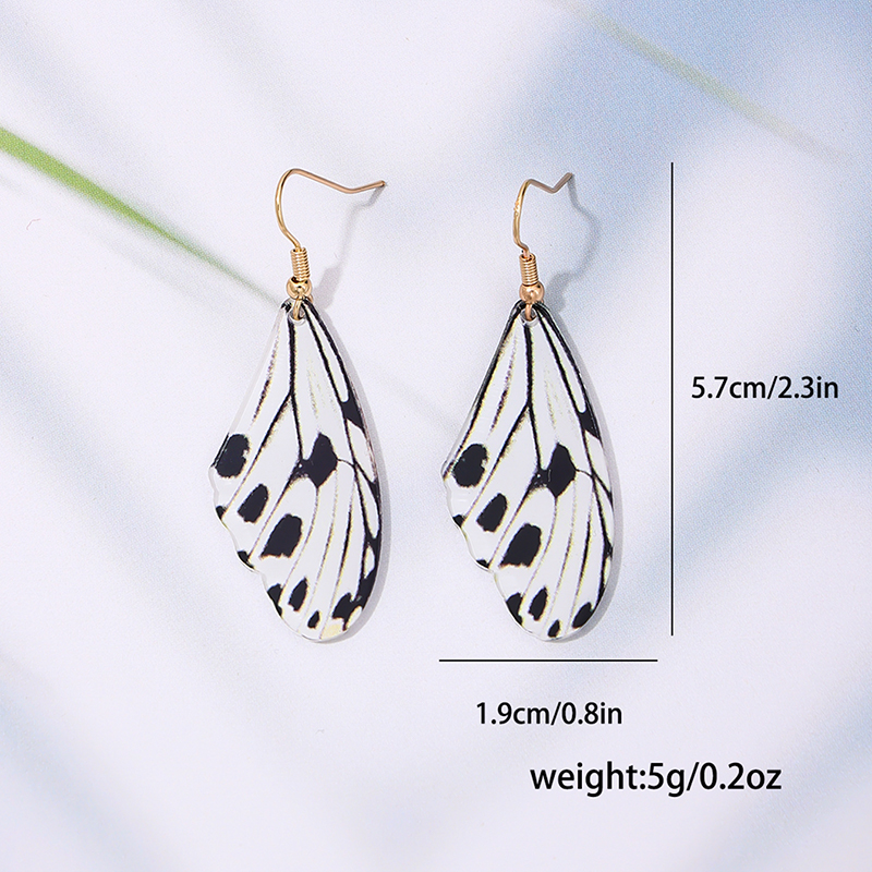 1 Paire Style Simple Style Classique Papillon Impression Arylique Boucles D'oreilles display picture 5