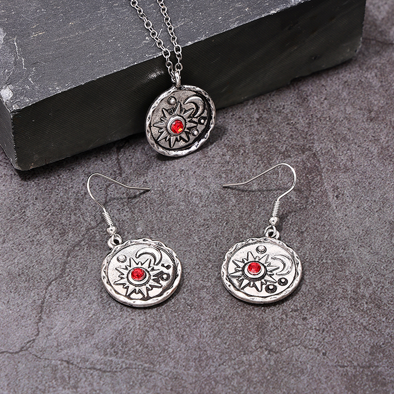 Simple Style Classic Style Sun Star Alloy Inlay Rhinestones Women's Jewelry Set display picture 2