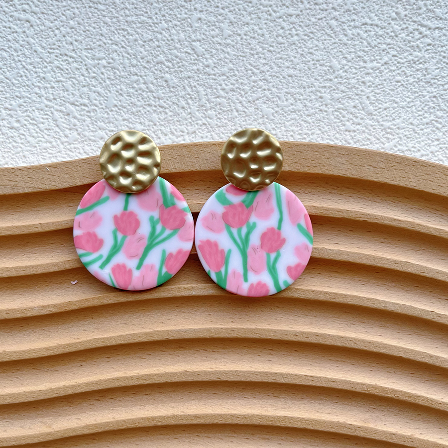 1 Pair Pastoral Flower Handmade Soft Clay Drop Earrings display picture 7