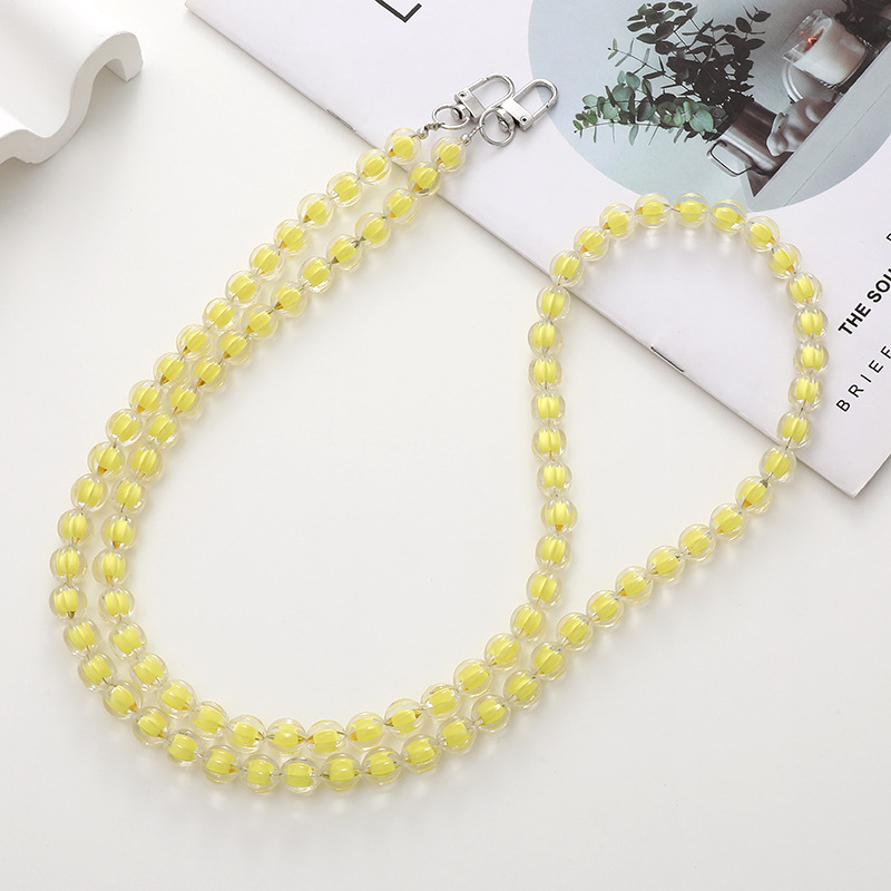 Simple Style Geometric Arylic Beaded Chain Mobile Phone Chain display picture 4