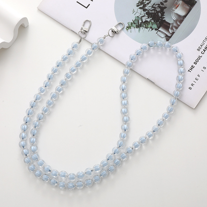 Simple Style Geometric Arylic Beaded Chain Mobile Phone Chain display picture 6