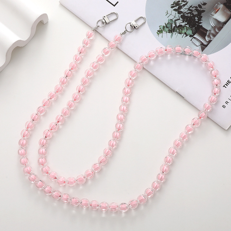 Simple Style Geometric Arylic Beaded Chain Mobile Phone Chain display picture 7