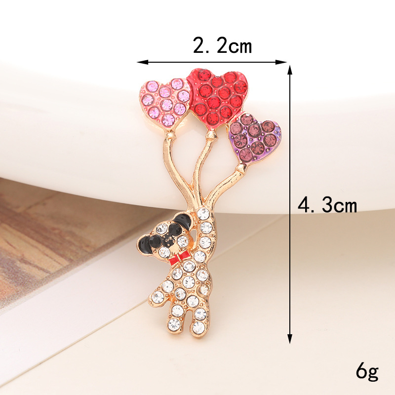 1 Pièce 23*35mm 30*42mm 33*42mm Alliage Strass Ours DIY Accessoires display picture 4