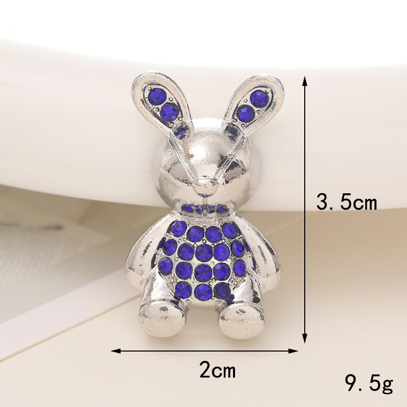 1 Stück 20*35mm 25*48mm 55*45mm Legierung Strasssteine Kaninchen Herzform Krone Poliert DIY Zubehör display picture 1