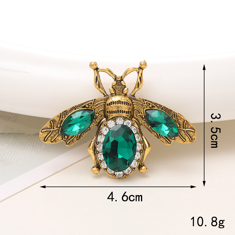 1 Piece 18 * 23mm 43*30mm 46*35mm Alloy Rhinestones Pearl Bee Polished Pendant display picture 4