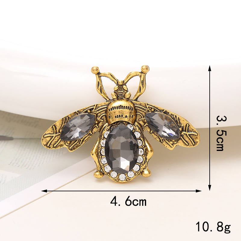 1 Pièce 18*23mm 43*30mm 46*35mm Alliage Strass Perle Abeille Brillant Pendentif display picture 6