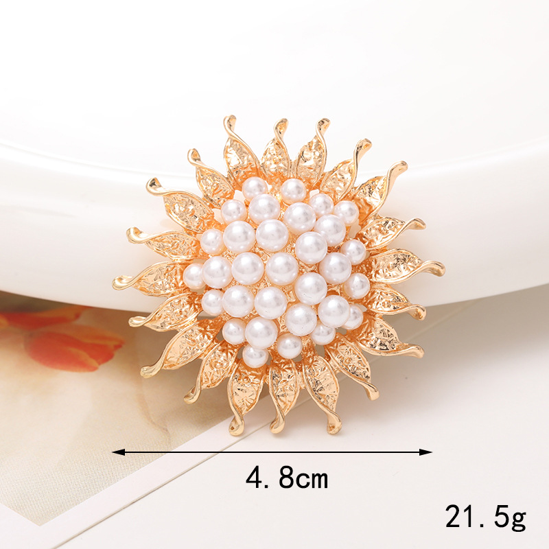 1 Piece 40*40mm 48*48mm 5*45mm Alloy Rhinestones Pearl Flower DIY Accessories display picture 6