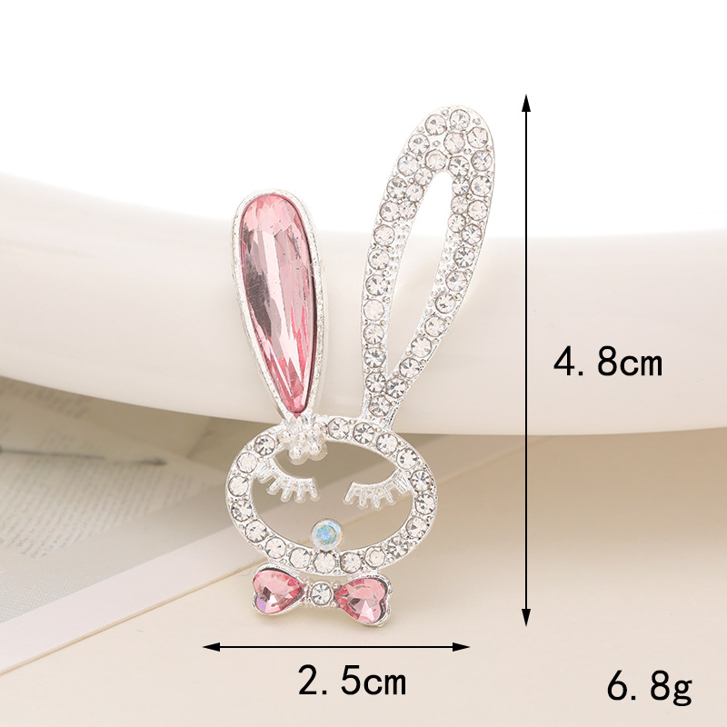 1 Piece 20*35mm 25*48mm 55*45mm Alloy Rhinestones Rabbit Heart Shape Crown Polished DIY Accessories display picture 10