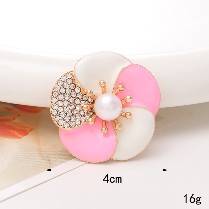 1 Pièce 40*40mm 48*48mm 5*45mm Alliage Strass Perle Fleur DIY Accessoires display picture 10