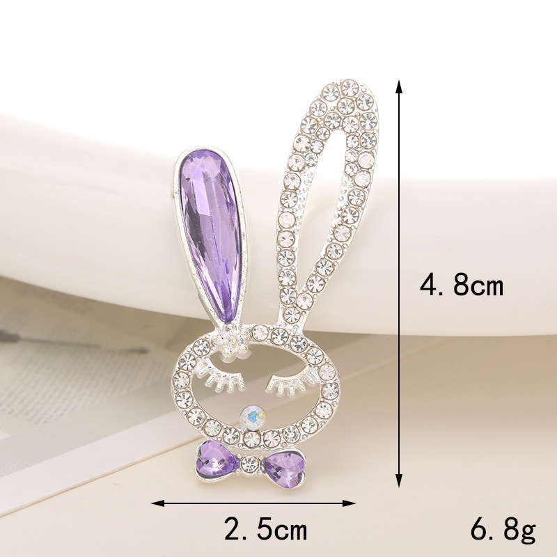 1 Piece 20*35mm 25*48mm 55*45mm Alloy Rhinestones Rabbit Heart Shape Crown Polished DIY Accessories display picture 11
