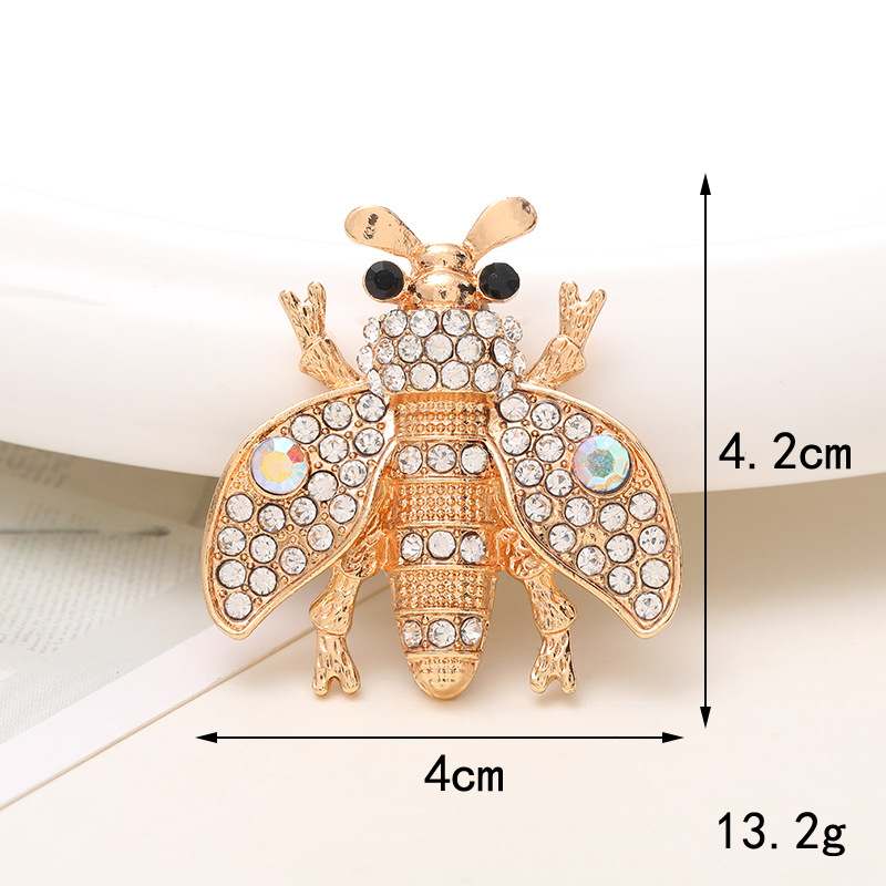 1 Piece 18 * 23mm 43*30mm 46*35mm Alloy Rhinestones Pearl Bee Polished Pendant display picture 13