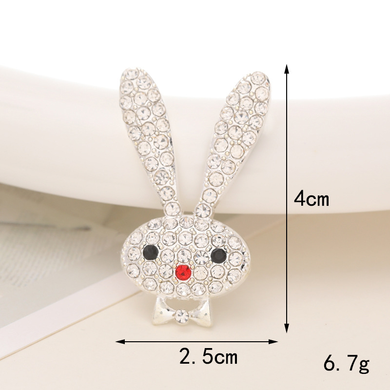 1 Piece 20*35mm 25*48mm 55*45mm Alloy Rhinestones Rabbit Heart Shape Crown Polished DIY Accessories display picture 13