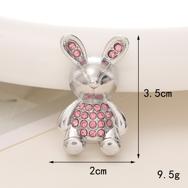 1 Stück 20*35mm 25*48mm 55*45mm Legierung Strasssteine Kaninchen Herzform Krone Poliert DIY Zubehör display picture 15