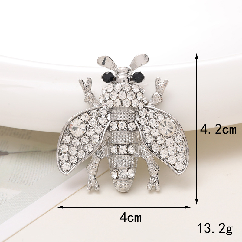 1 Piece 18 * 23mm 43*30mm 46*35mm Alloy Rhinestones Pearl Bee Polished Pendant display picture 16