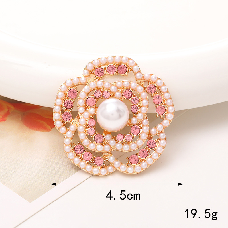 1 Pièce 40*40mm 48*48mm 5*45mm Alliage Strass Perle Fleur DIY Accessoires display picture 18