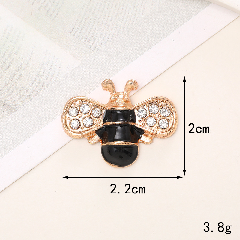 1 Piece 18 * 23mm 43*30mm 46*35mm Alloy Rhinestones Pearl Bee Polished Pendant display picture 24