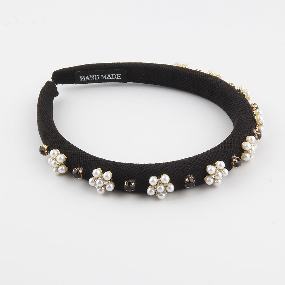 Women's Simple Style Flower Plastic Rhinestone Knitting Hair Band display picture 3