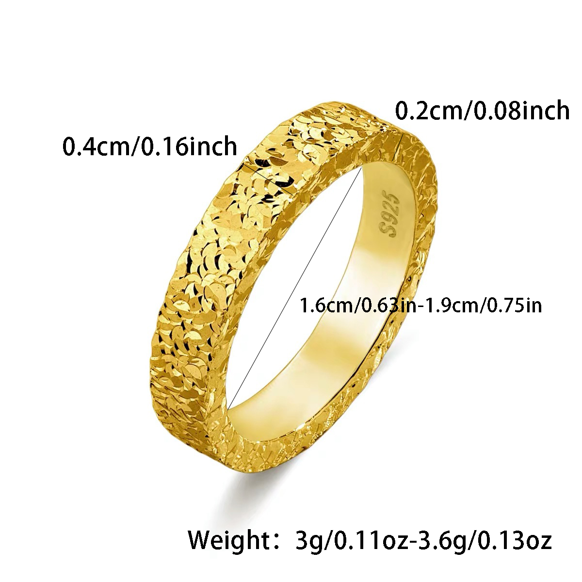 Sterling Silver White Gold Plated Gold Plated Romantic Modern Style Classic Style Plating Solid Color Rings display picture 1