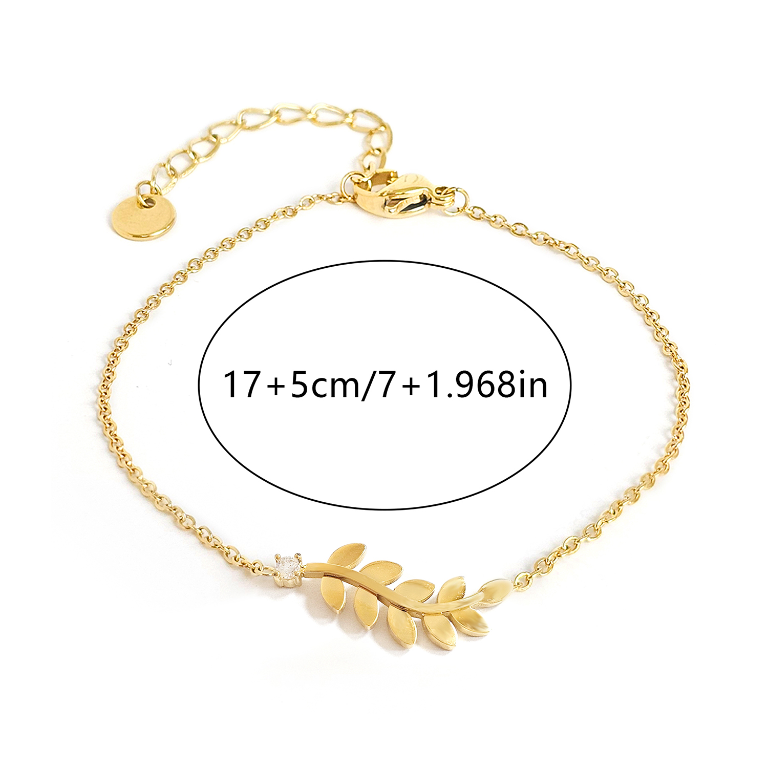 304 Stainless Steel Gold Plated Elegant Plating Inlay Solid Color Zircon Bracelets display picture 2