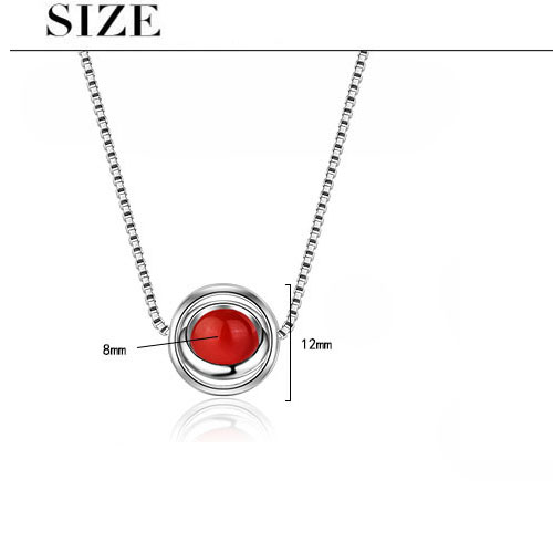 Le Cuivre Style Simple Incruster Couleur Unie Agate Pendentif display picture 9