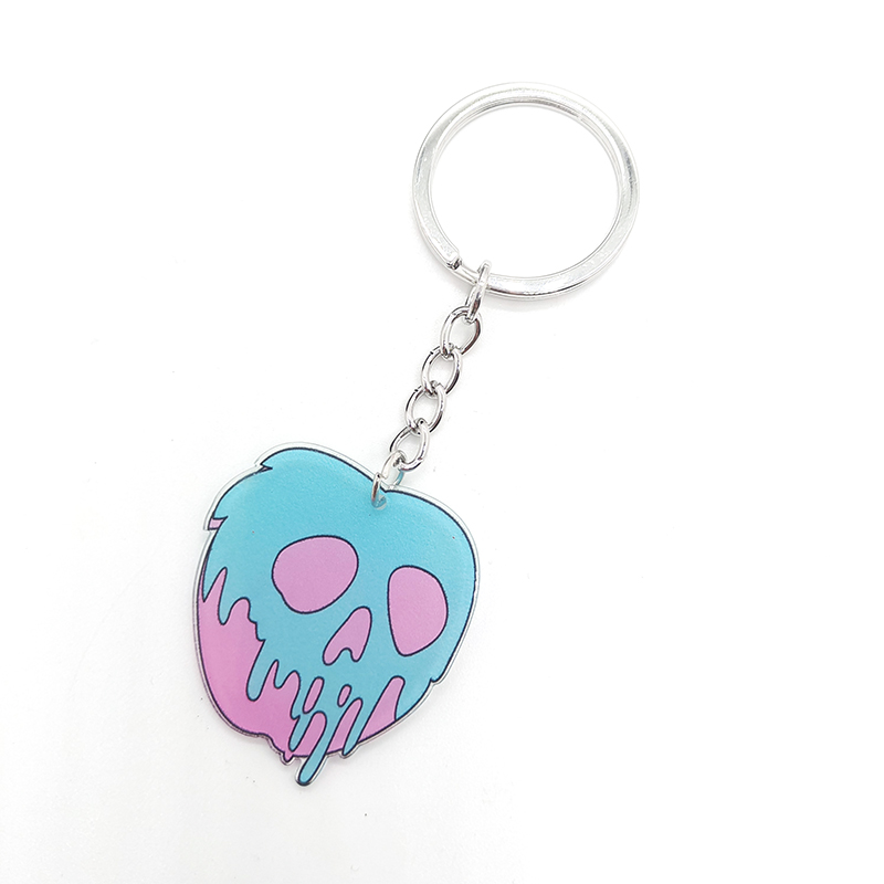 Exaggerated Funny Skull Arylic Alloy Halloween Bag Pendant Keychain display picture 4