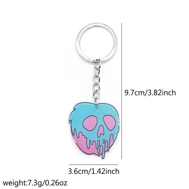 Exaggerated Funny Skull Arylic Alloy Halloween Bag Pendant Keychain display picture 10
