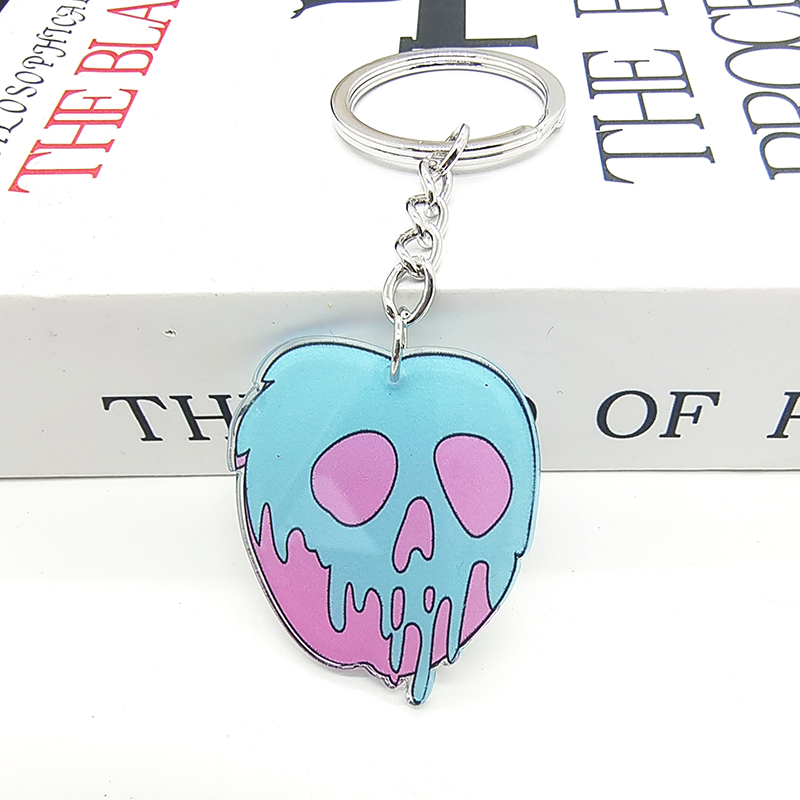 Exaggerated Funny Skull Arylic Alloy Halloween Bag Pendant Keychain display picture 11