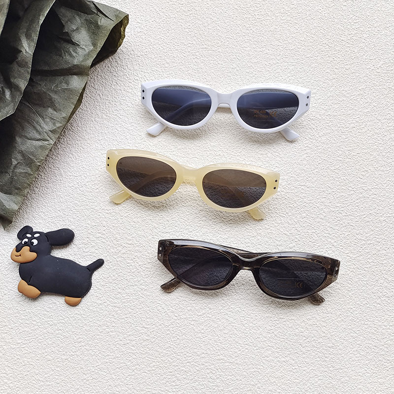Cute Vacation Sweet Solid Color Pc Resin Oval Frame Full Frame Kids Sunglasses display picture 3
