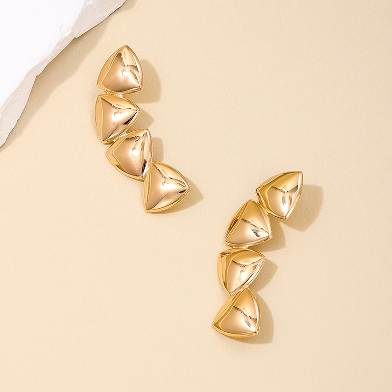 1 Pair Simple Style Classic Style Irregular Irregular Alloy Ear Studs display picture 4