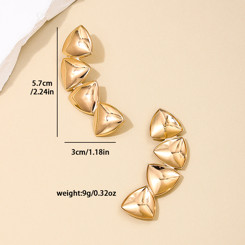 1 Pair Simple Style Classic Style Irregular Irregular Alloy Ear Studs display picture 3