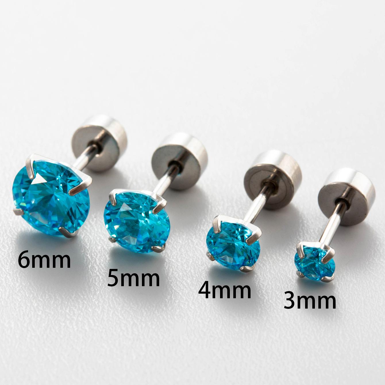 1 Piece Simple Style Classic Style Round Plating Inlay 316 Stainless Steel  Zircon 18K Gold Plated Ear Studs display picture 22