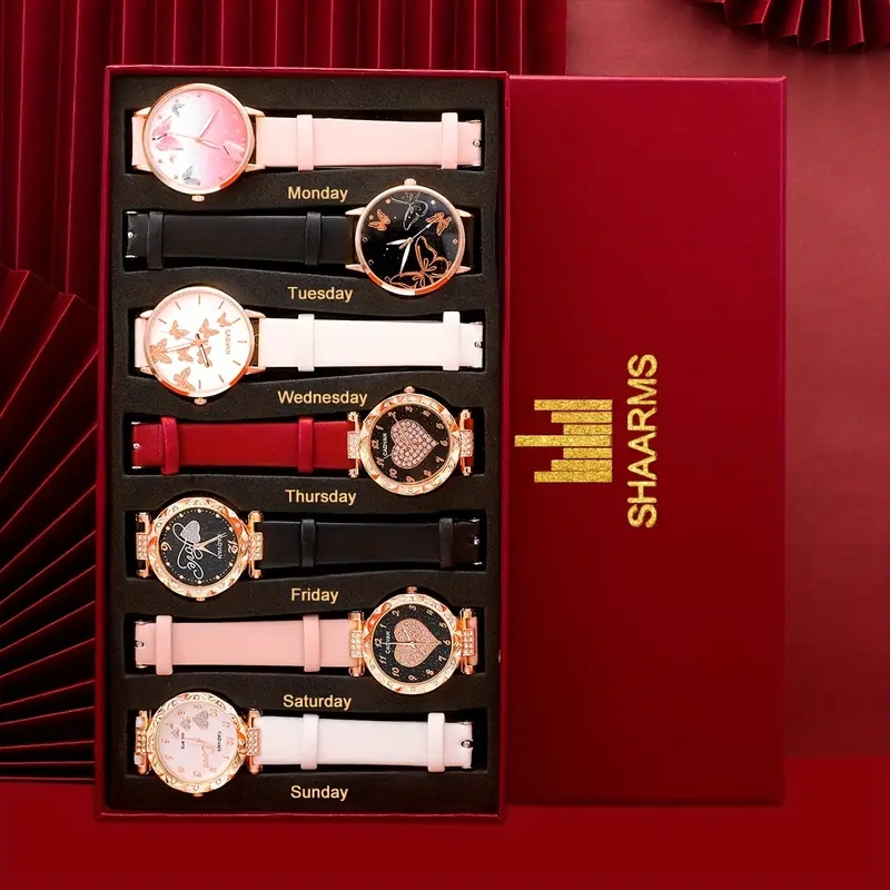 Lässig Luxuriös Herzform Schnalle Quarz Frauen Uhren display picture 1