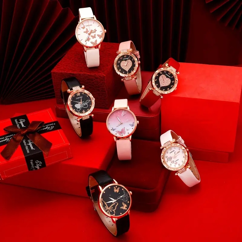 Lässig Luxuriös Herzform Schnalle Quarz Frauen Uhren display picture 3