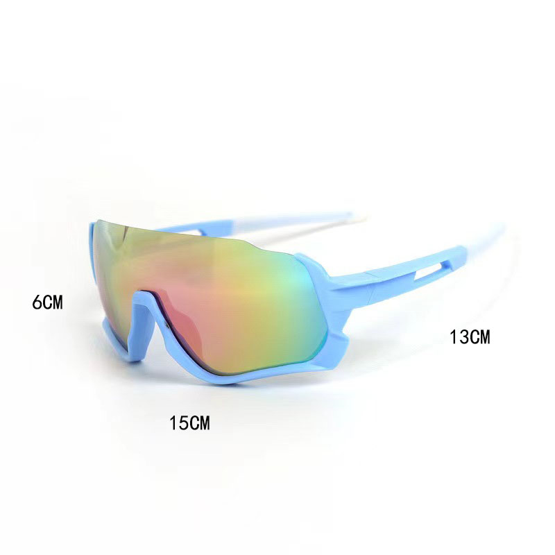 Y2K Casual Sports Solid Color Pc Resin Avaitor Half Frame Kids Sunglasses display picture 6
