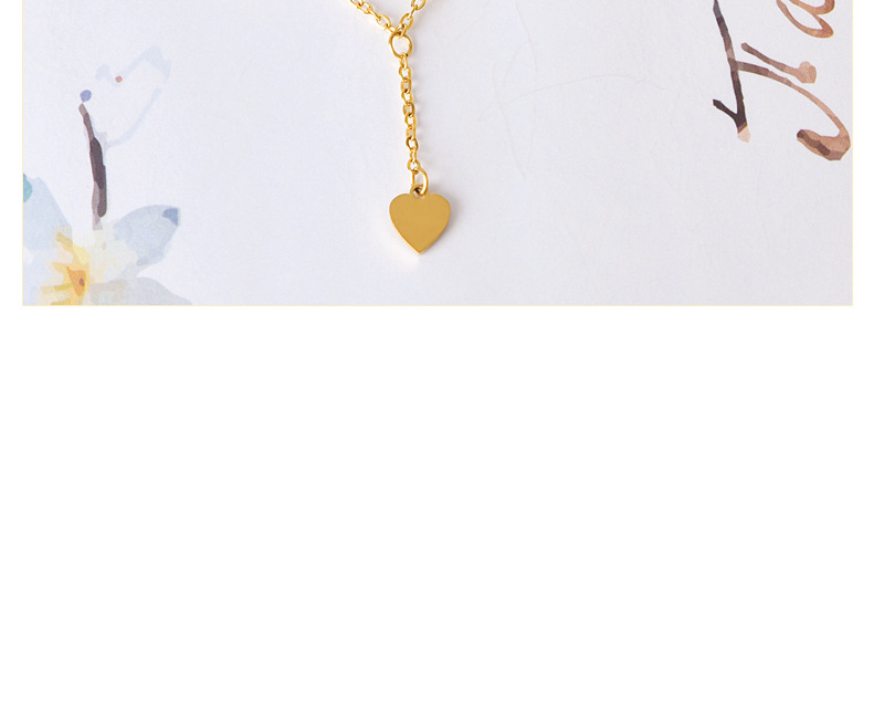 Simple Style Classic Style Heart Shape 304 Stainless Steel 18K Gold Plated Women's Anklet display picture 4