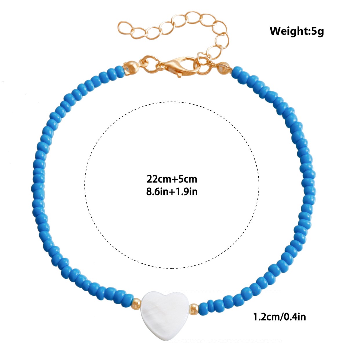 Sweet Commute Round Gold Plated Artificial Pearl Copper Chain Wholesale Anklet display picture 2