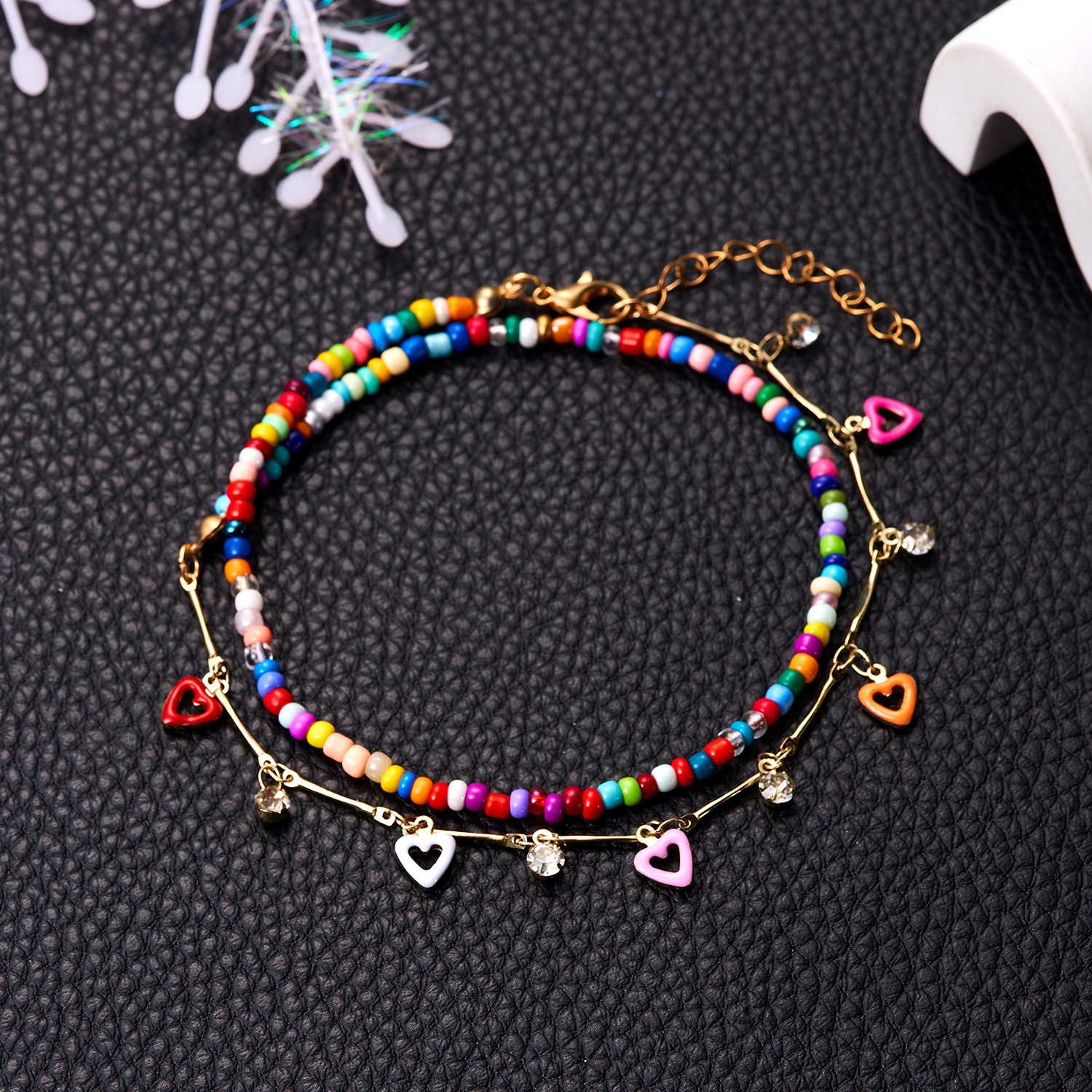 Beach Tropical Daisy Alloy Plastic Wholesale Anklet display picture 10