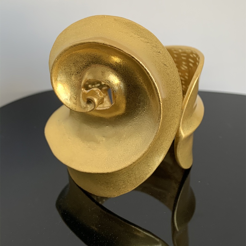 Retro Barocker Stil Überdimensioniert Spiral- Legierung Kupfer Vergoldet Versilbert Frau Armreif display picture 15