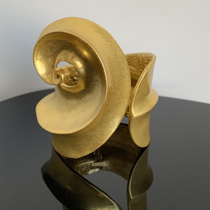 Retro Barocker Stil Überdimensioniert Spiral- Legierung Kupfer Vergoldet Versilbert Frau Armreif display picture 19