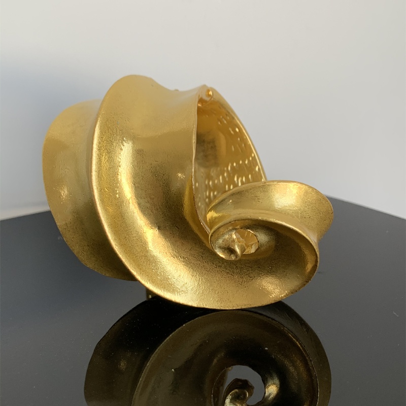 Retro Barocker Stil Überdimensioniert Spiral- Legierung Kupfer Vergoldet Versilbert Frau Armreif display picture 20