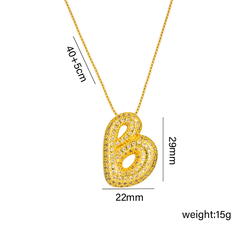 Titan Stahl 18 Karat Vergoldet Einfacher Stil Klassischer Stil Überzug Brief Halskette Mit Anhänger display picture 1